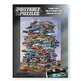 Fifties Junkpile 1,000 Piece Car Portable Puzzle with Mat