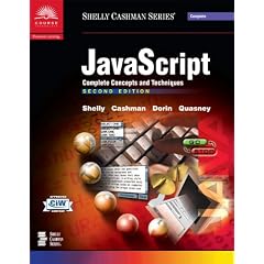 JavaScript: Complete Concepts and Techniques, Second Edition