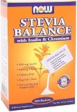 NOW Foods Stevia Balance Packets,  100 Count  Boxes (Pack of 3)
