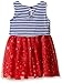 Nannette Girls' Knit Popover Dress with Mesh Skirt