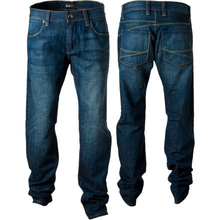 Oakley Engine Denim Pants - Men's Distressed, 38