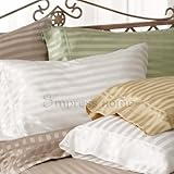 Empress Silk - Silk Stripes Satin Sheet Set - King set - Gold