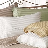 Empress Silk - Silk Stripes Satin Sheet Set