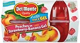 Del Monte lite diced peaches, strawberry-banana flavored Gel (024000030560)
