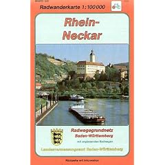 Radwanderkarten Baden-W�rttemberg, Bl.58, Rhein-Neckar: Radwegegrundnetz Baden-W�rttemberg mit erg�nzenden Radwegen
