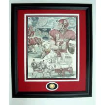 Oklahoma Sooners - "Moment of Glory" Framed Lithograph By Joe Belt From Sports Marketing Internatio