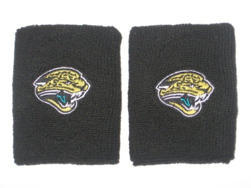 JACKSONVILLE JAGUARS Team Logo COTTON WRISTBANDS -(set of 2)