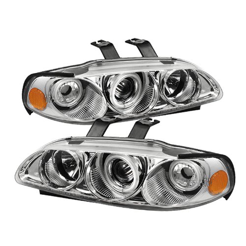 Click To Spyder Auto Honda Civic Chrome CCFL Halogen Projector Headlight Details... Spyder Auto Honda Civic Chrome CCFL Halogen Projector Headlight