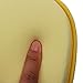 KSB 9 Inches Yellow Soft Memory Foam Baby Pillow Head Positioner Neck Support,Prevent Flat Head Syndrome For 3 Months To 1 Year Old Infant (Apple Shape,Includes Pillow Case)