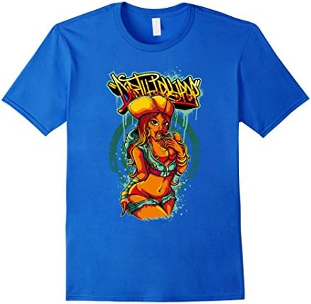 Men's Dirty Lolypop T-Shirt Medium Royal Blue