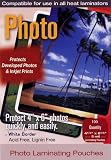 QuikFinish 11162 Photo Laminating Pouches with White Border for 4x 6 photos, 5 mil thickness, quantity 100