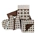 Skip Hop 4-Piece bumper-free Crib Bedding Set, Chocolate Lattice