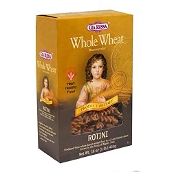 Gia Russa Whole Wheat Rotini, 16-Ounces (Pack of 6)