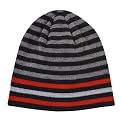 Men's Striped Beanie - Grey