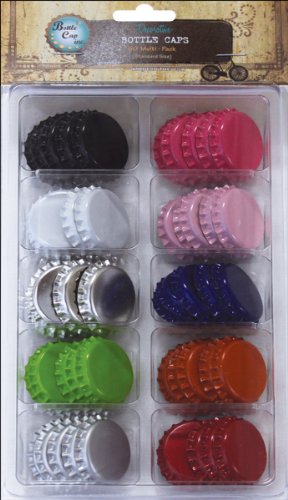 Vintage Collection 1" Bottle Cap Multi 50-Pack