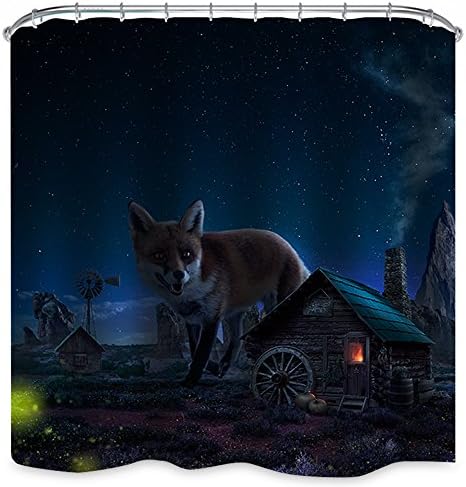 Iwonderful 3D Printing Heavy-Duty Resistant Antibacterial Shower Curtain-Octopus