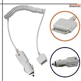 KFZ Ladekabel 12V für iPhone 3G / iPhone 3Gs - neue Belegung - WHITE EDITION