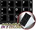 DVORAK STICKERS FOR KEYBOARD BLACK BACKGROUND (14x14) FOR DESKTOP, LAPTOP AND NOTEBOOK