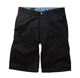 Volcom Frickin Pac Chino Stripe Short (30, Black Pinstripe)