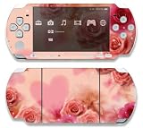 Pink Roses Decorative Protector Skin Decal Sticker for Sony Playstation PSP ....