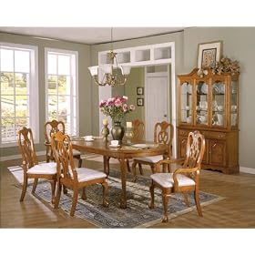 Oak Wood Dining Room Table And 6 Chairs by 2K Furniture Designs