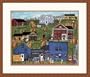 "Saturday Craft Shopping" by Tom Menard - Framed Artwork