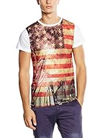 American People Camiseta Manga Corta Andre (Multicolor / Blanco)
