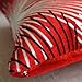 Flocking Dandelion Red White Black Throw Pillow Case Decor Cushion Covers Square 1818 Inch Cotton Blend