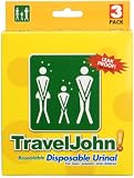 TravelJohn Disposable Urinal Pack of 3