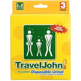 Travel John - Disposable Urinal - Pack of 3