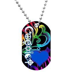 Rainbow Coexist Dog Tag Necklace