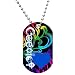 Rainbow Coexist Dog Tag Necklace
