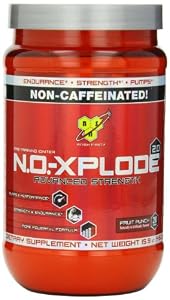 BSN N.O.-XPLODE 2.0 Caffeine Free - Fruit Punch, 15.9 oz (20 Servings)