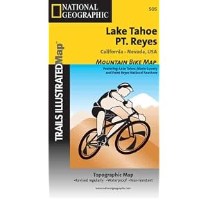 National Geographic Trails Illustrated Lake Tahoe, Pt. Reyes: California-Nevada, USA : Mountain Bike Map