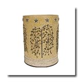 Primitive Welcome Waste Paper Basket by Blonder Home Accents