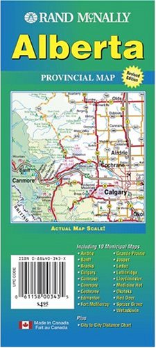 City Travel Guides Discounted  Books : Alberta Provincial Map