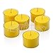 Set of 36 Yellow Citronella Tealight Candles with Clear Cup Burn 8 Hour – Made from High Scented Citronella- for Outdoor/Indoor Use