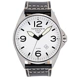 Torgoen Swiss Mens 3-Hand Analog Leather Strap Watch #T10102 by Torgoen Swiss