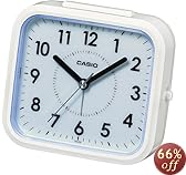 CASIO (カシオ) デスクトップアナログクロック スヌーズアラーム付き 角型 ホワイト TQ-272-7JF