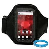 Black Neoprene Workout Armband for Motorola Droid / Motorola Droid 2 / Moto ....