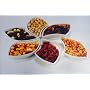 Porcelain Serving Dishes (Designer Leaf Hexagon)