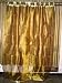 2 Yellow Indian Silk Sari Drapes Panel 84"