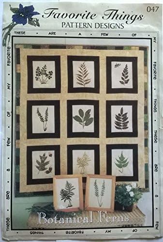 Botanical Ferns Wall Quilt Pattern
