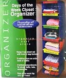 Personalized Days Of The Week Closet Organizer