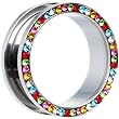 1" Stainless Steel Multi Gem Screw Fit Tunnel