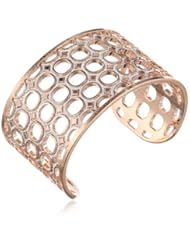 Rebecca "Seventies" Bronze Glam Film Cuff Bracelet, 5"