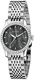 Gucci Women`s YA126507 G Timeless Diamond Bezel MOP Black Dial Watch
