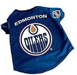Officially Licensed by NHL - Edmonton Oilers Dog Hockey Jersey- Small