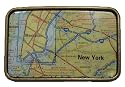 Outer Rebel NEW YORK CITY MAP Metal Belt Buckle Style BU165