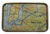 Outer Rebel NEW YORK CITY MAP Metal Belt Buckle Style BU165